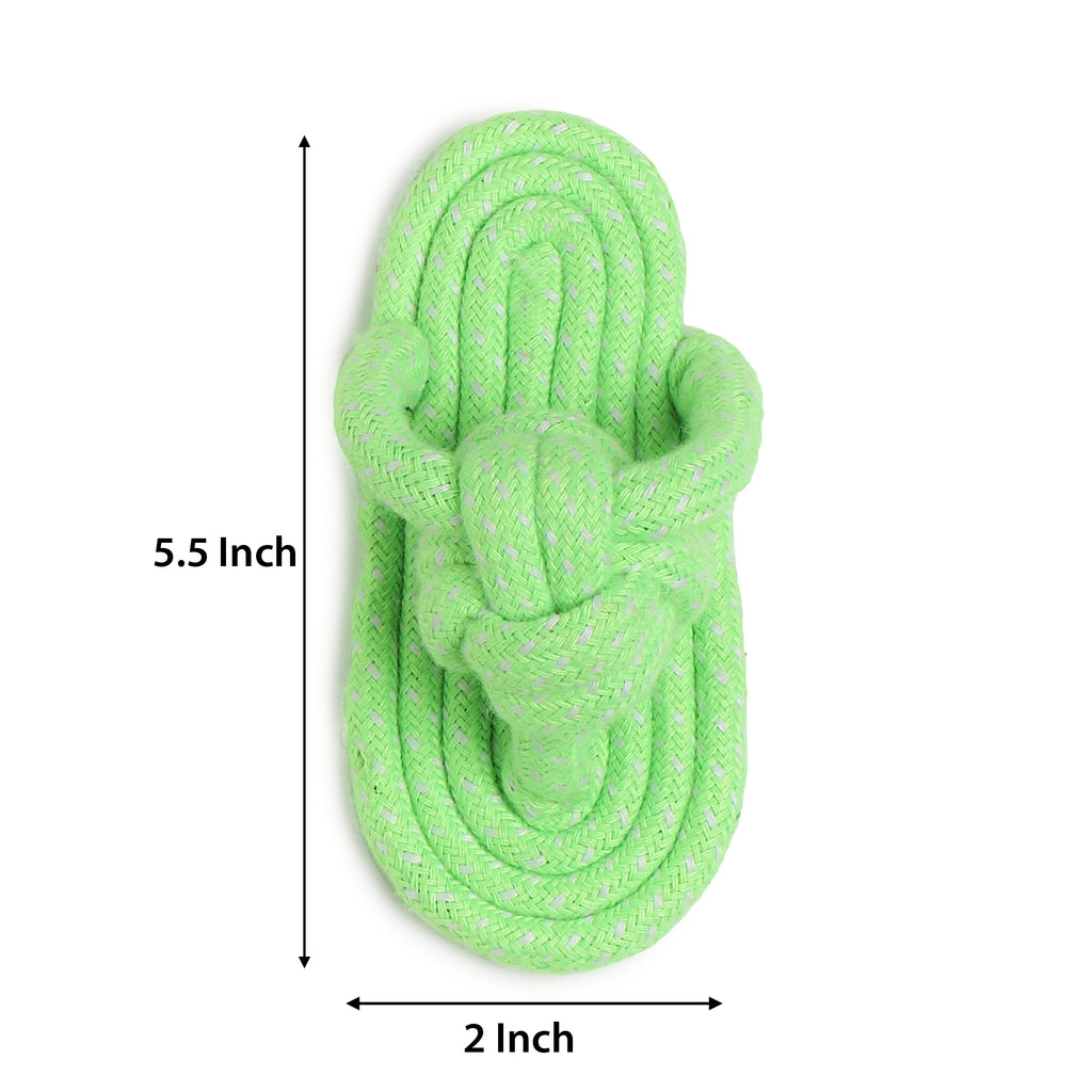 Durable Rope Dog Chew Toy – Slipper Shape for Puppies & Aggressive Chewers | GNS Pets