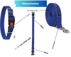 Dog Leash & Collar Set - 15FT- Blue