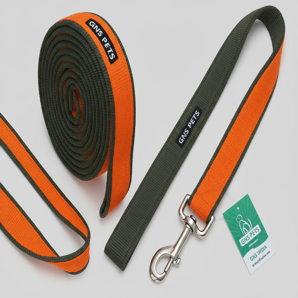 6 Feet Dog Leash - Orange