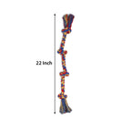 Multi-Knot Rope Dog Toys – 5 Pcs