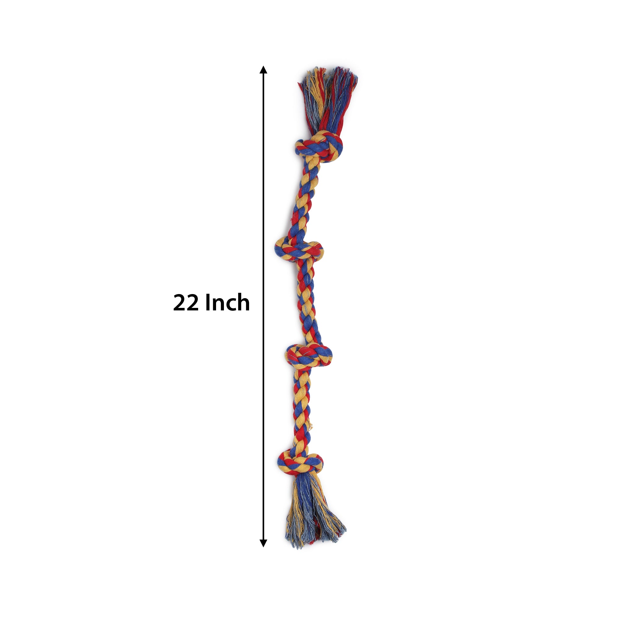 Multi-Knot Rope Dog Toys – 5 Pcs