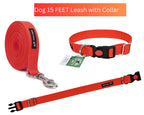 Dog Leash & Collar Set - 15FT- Red