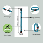 Dog Leash & Collar Set - Turquoise