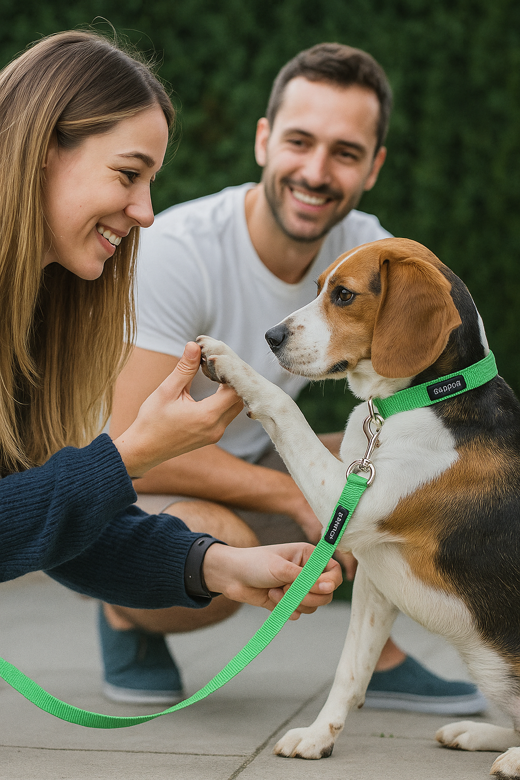PET Training Leash 15 feet long with strong Hook - 15FT- Green