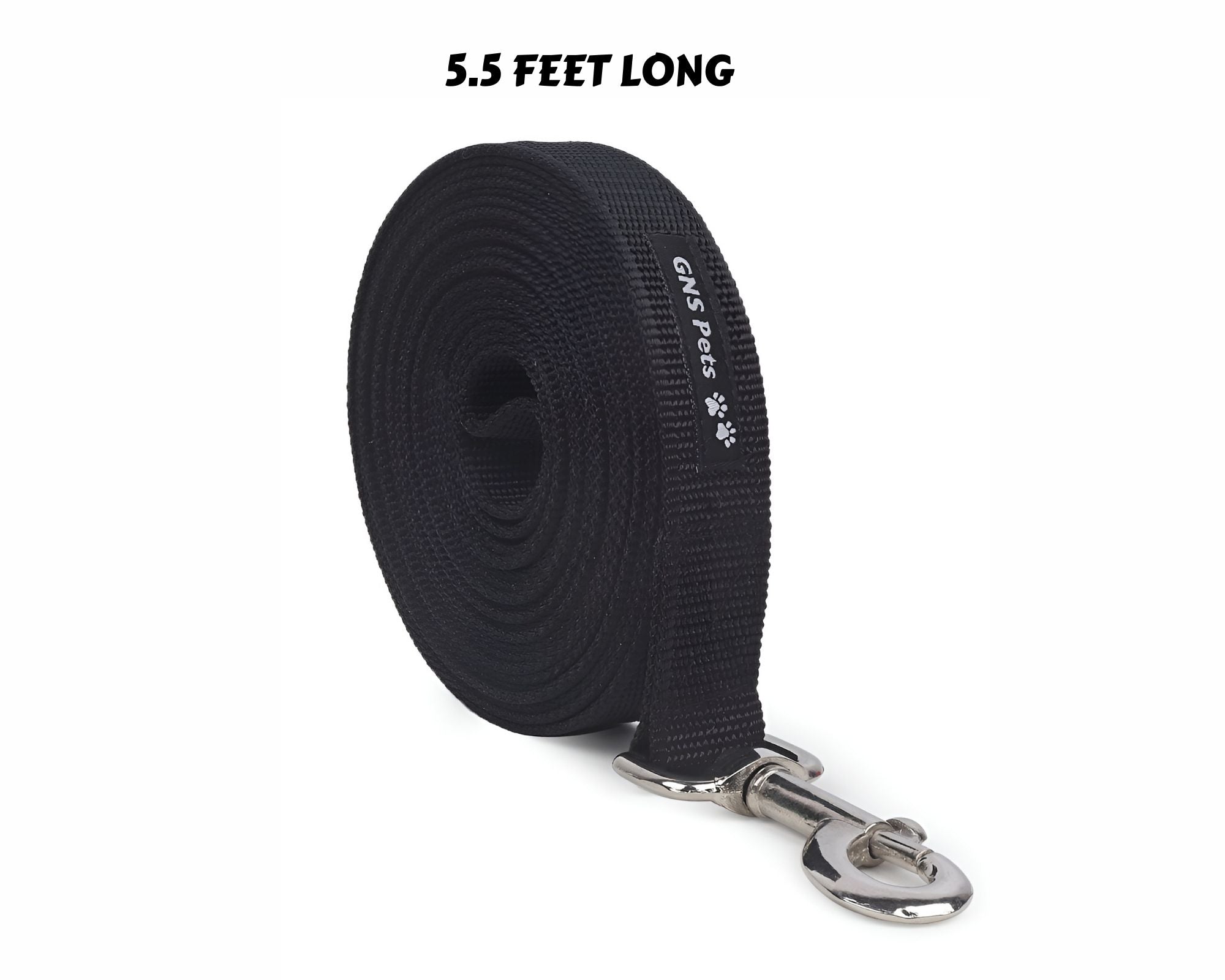 Dog Leash- 5.5 Feet- Black