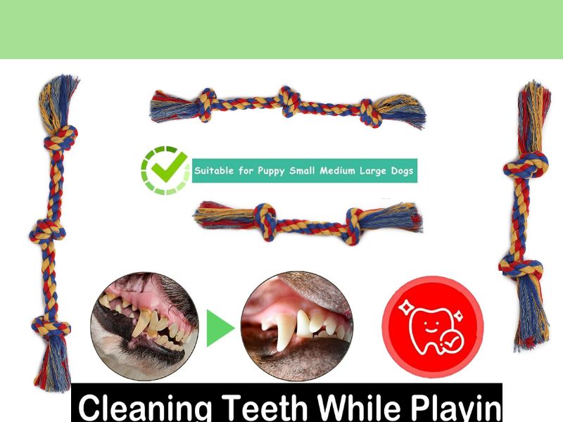 Dog Rope Toys Set of 7 | Durable Chew, Tug & Fetch Toys for Puppies & Medium Dogs