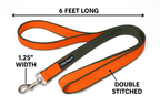 6 Feet Dog Leash - Orange