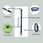 Dog Leash & Collar Set - 15FT- Blue