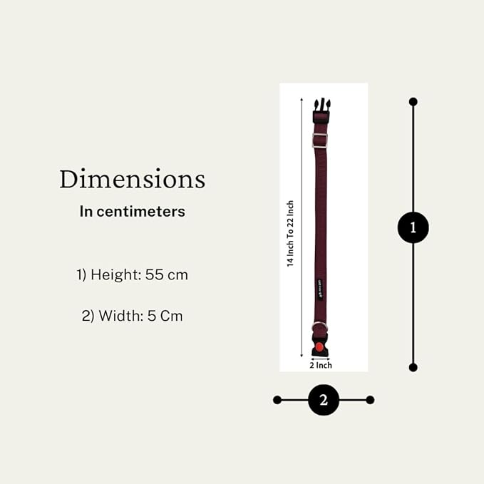 Collars for dog - Maroon