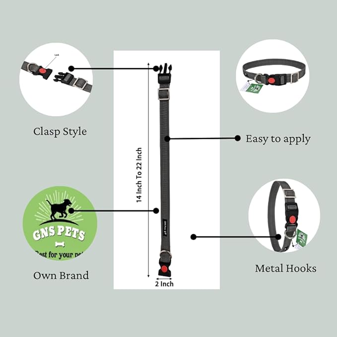 Collars for dog -Grey