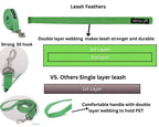 Dog Leash- 5.5 Feet- Green