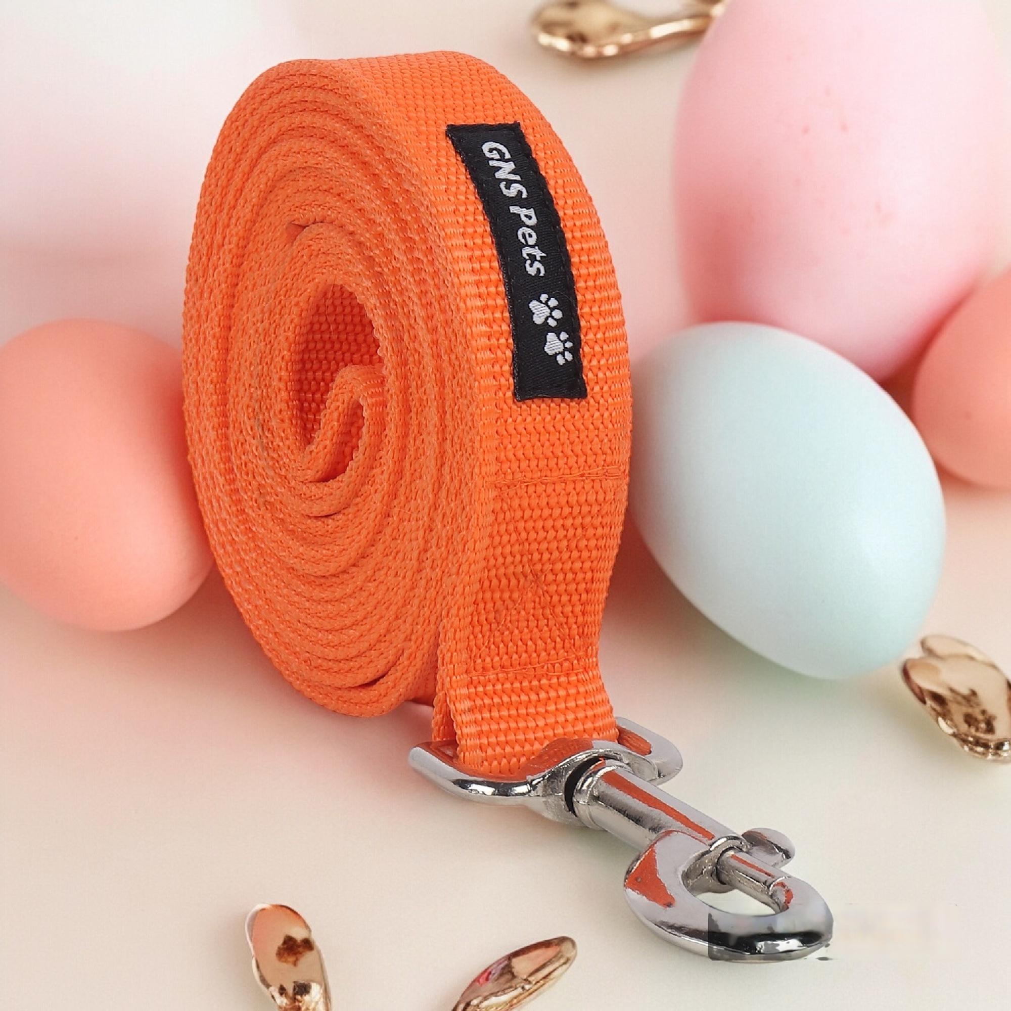 PET Training Leash 15 feet long with strong Hook - 15FT- Orange
