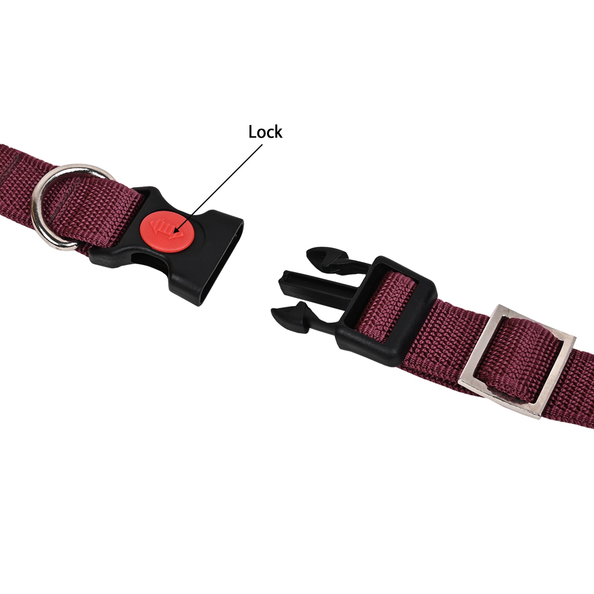 Collars for dog - Maroon