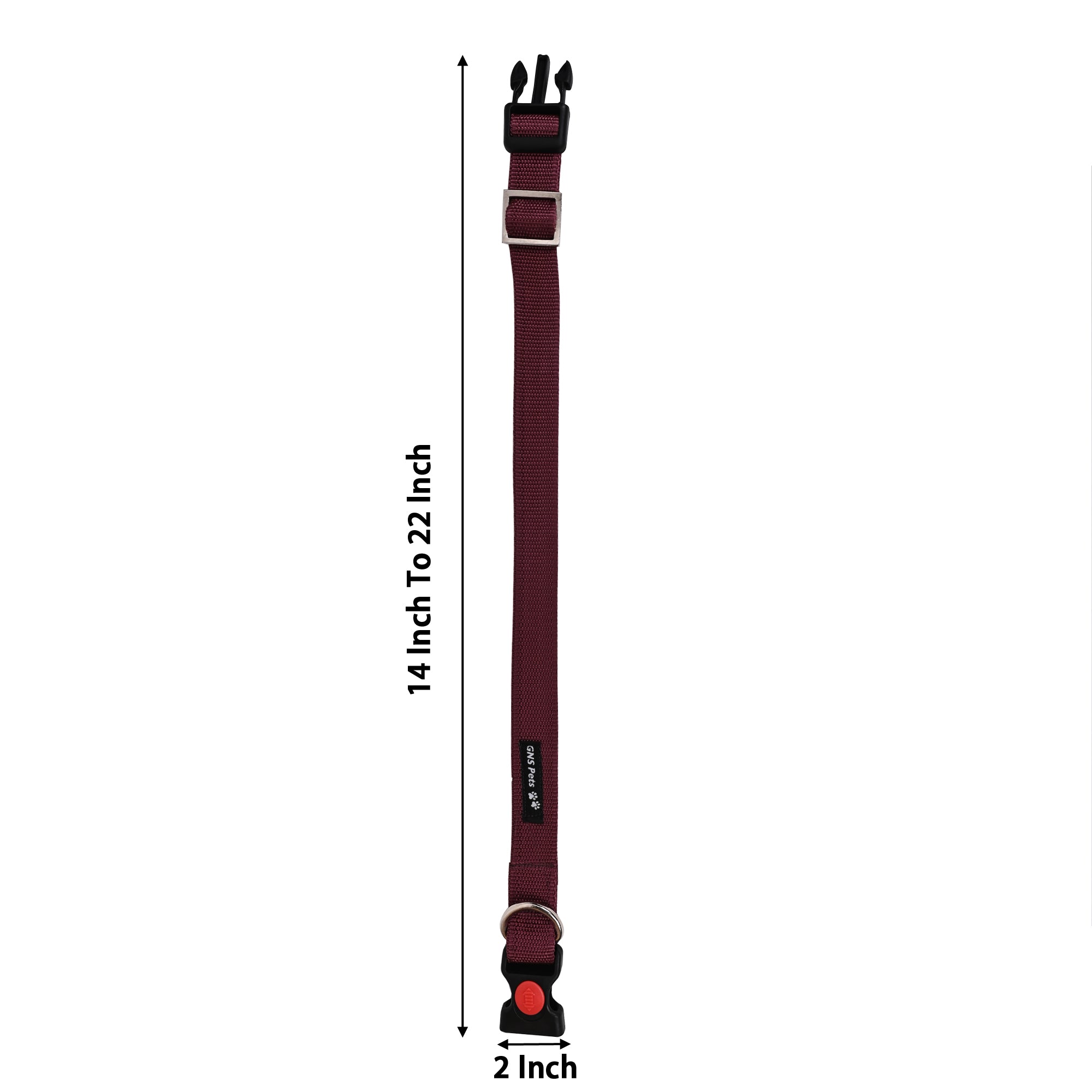 Collars for dog - Maroon