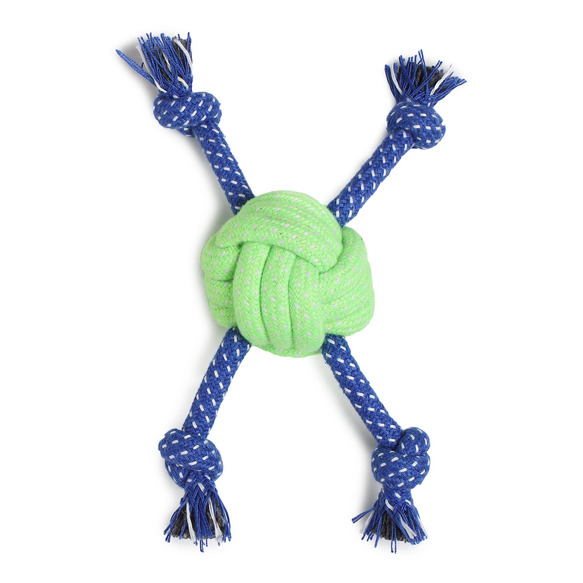 Durable Dog Rope Toy with Knotted Ball – Chew, Tug & Fetch Interactive Pet Play Rope