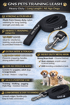 Training Leash 15 feet- Black