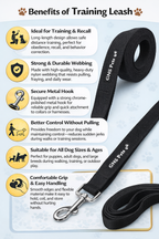 Training Leash 15 feet- Black