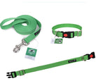 Dog Leash & Collar Set - 15FT- Green