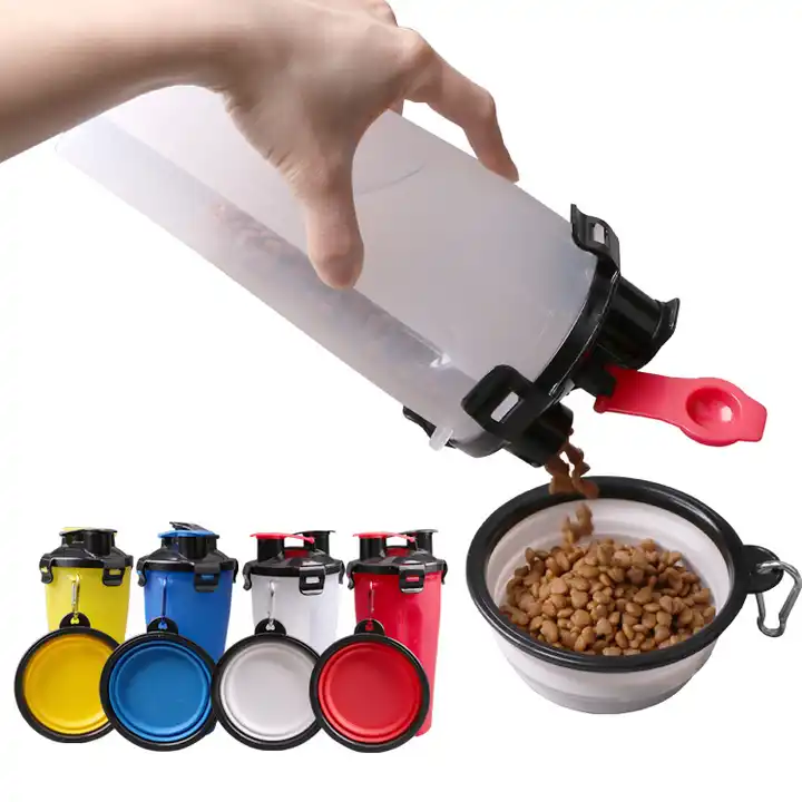2-in-1 Pet Food & Water Bottle