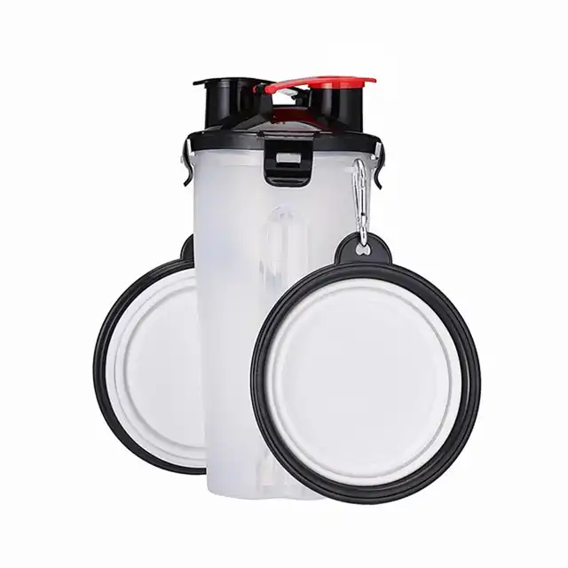2-in-1 Pet Food & Water Bottle