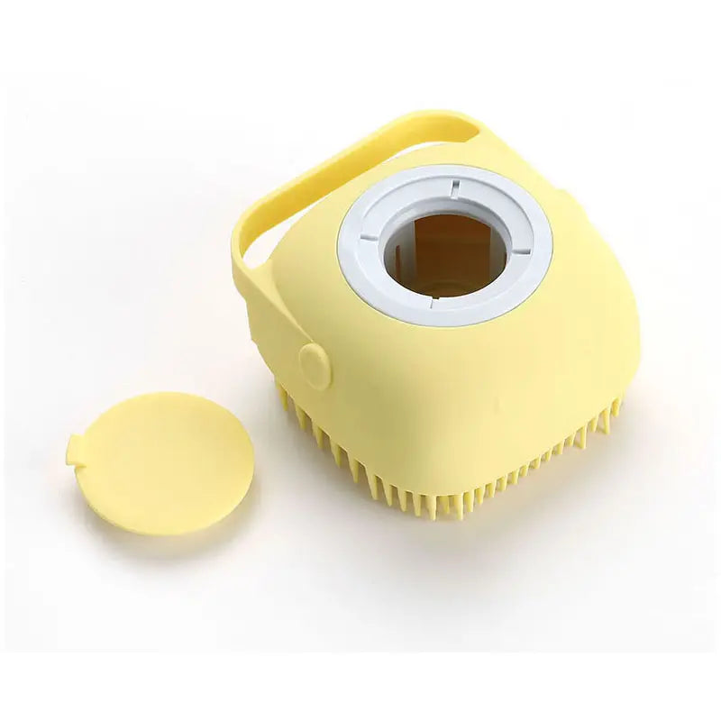 Pet Bath Brush with Shampoo Dispenser