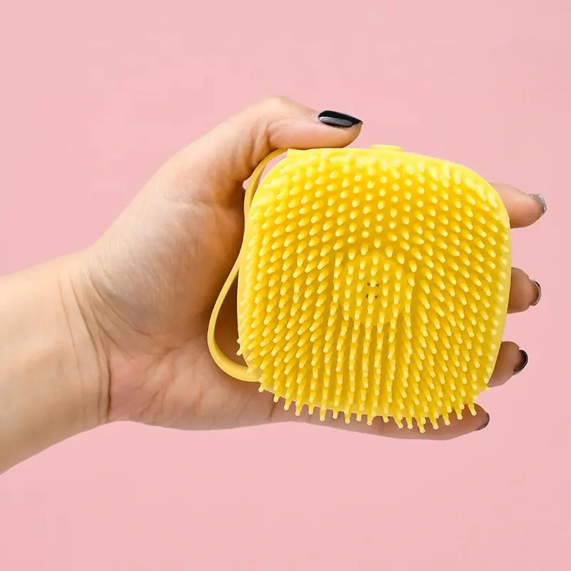Pet Bath Brush with Shampoo Dispenser