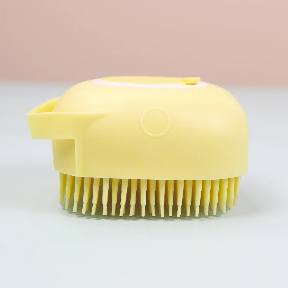 Pet Bath Brush with Shampoo Dispenser