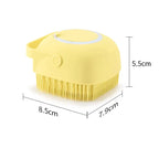 Pet Bath Brush with Shampoo Dispenser