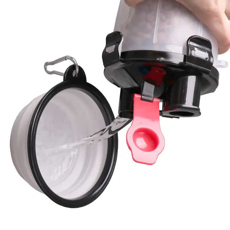 2-in-1 Pet Food & Water Bottle