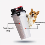 2-in-1 Pet Food & Water Bottle