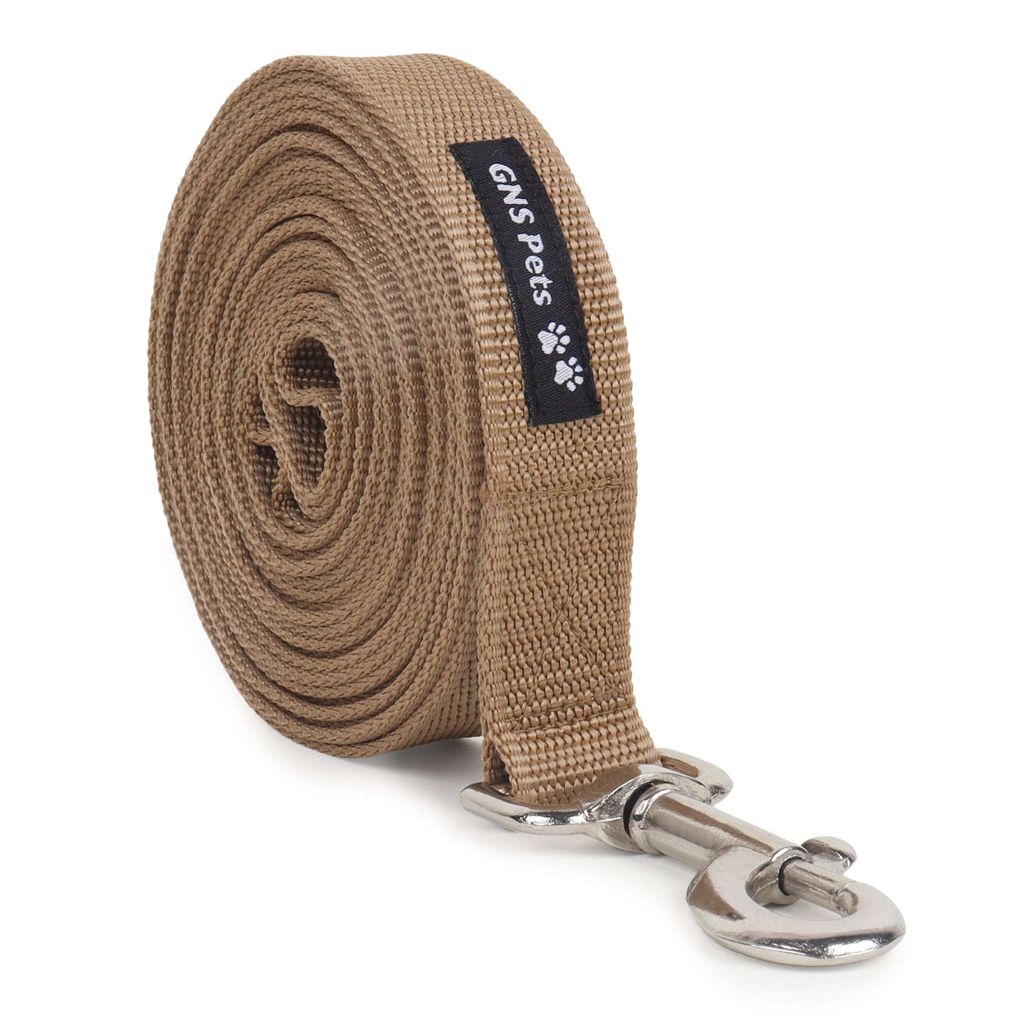 PET Training Leash 15 feet long with strong Hook - 15FT- Brown