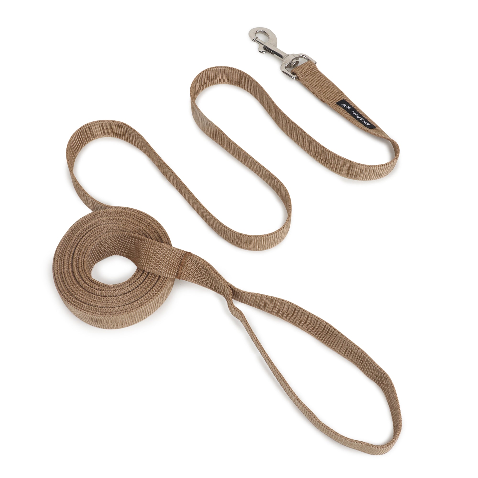 PET Training Leash 15 feet long with strong Hook - 15FT- Brown