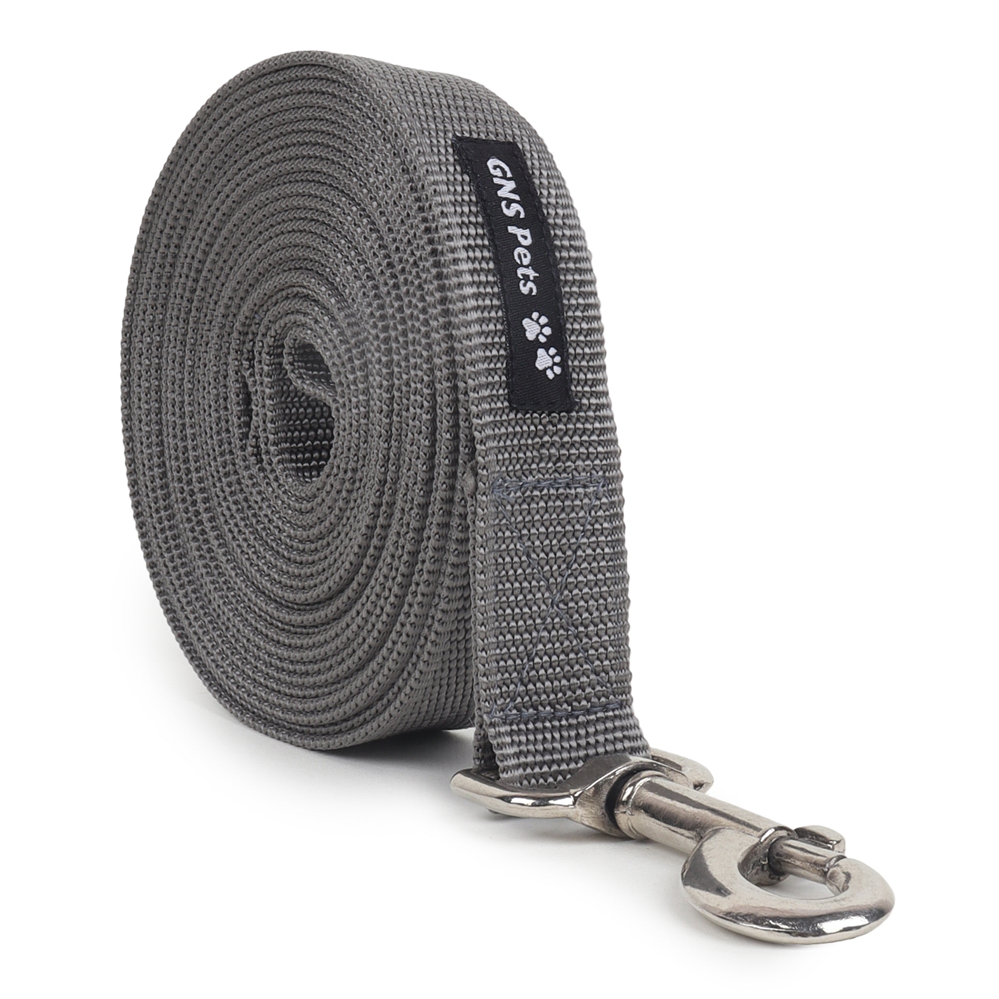 PET Training Leash 15 feet long with strong Hook - 15FT- Grey