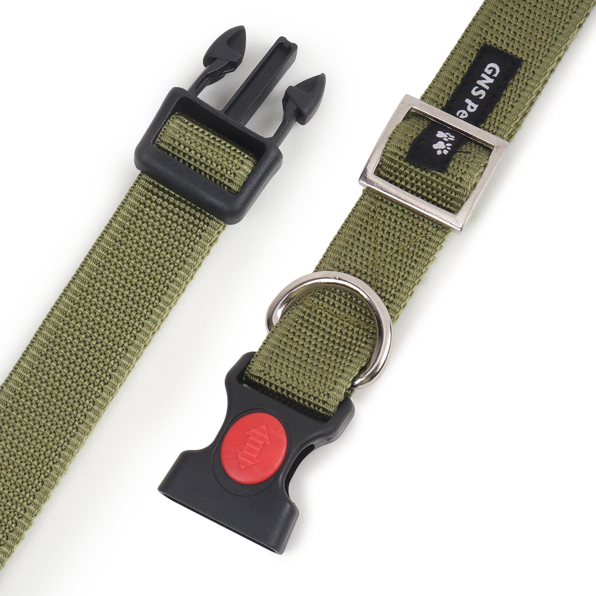 Dog Leash & Collar Set - 6FT- Olive