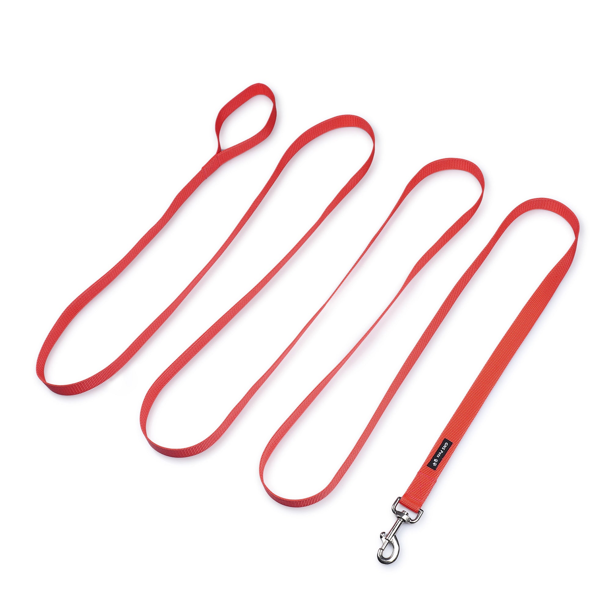 Dog Leash & Collar Set - 15FT- Red