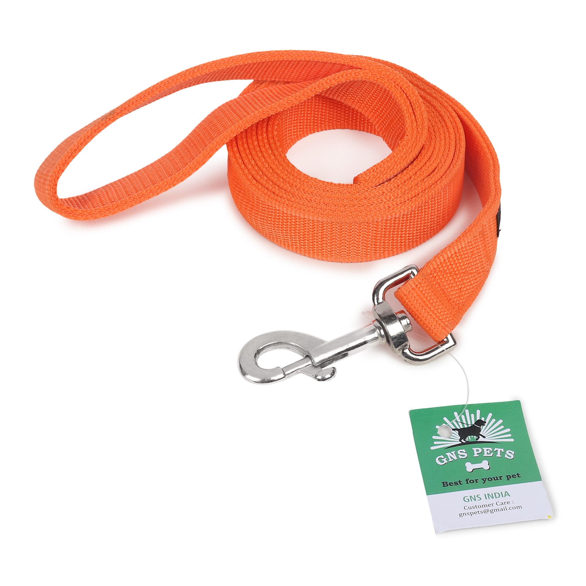 PET Training Leash 15 feet long with strong Hook - 15FT- Orange