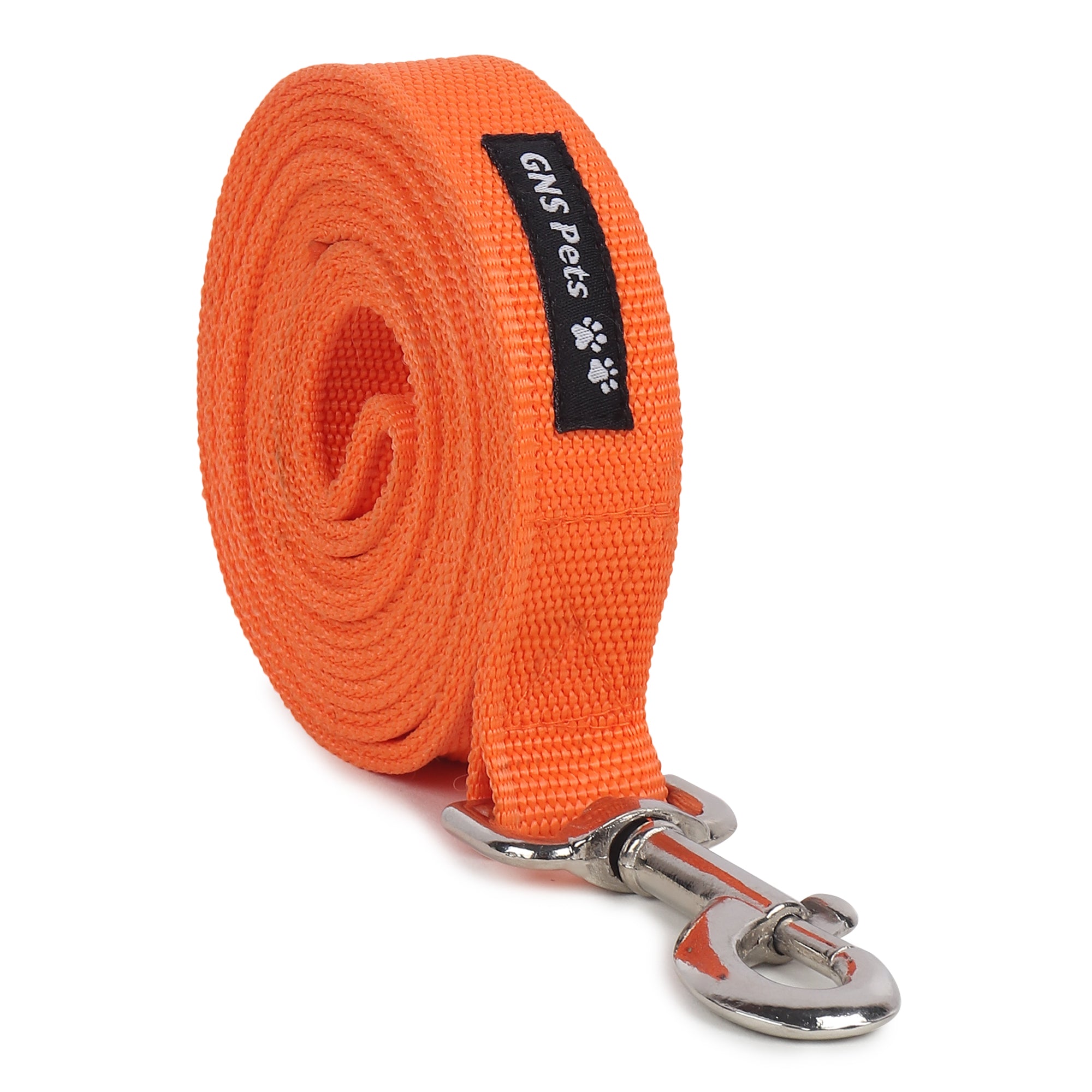 PET Training Leash 15 feet long with strong Hook - 15FT- Orange
