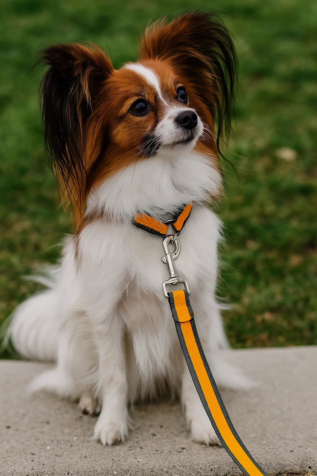 Dog Double webbing Leash- 6 Feet- Dual color Yellow_MG