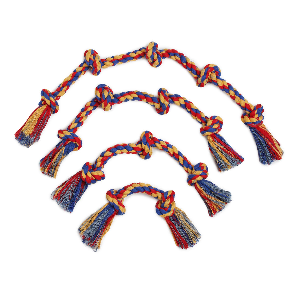 Durable Multi-Knot Rope Dog Toys – Set of 5 | Chew, Tug & Play
