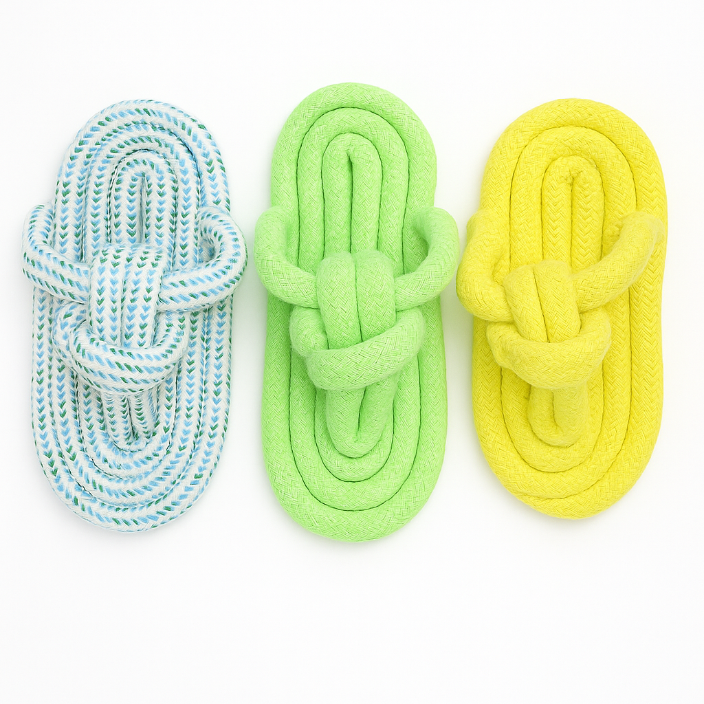 🐾 Give your pup the comfort they deserve! Our handmade rope dog sleepers are soft, durable, and eco-friendly – perfect for cozy paws in style. 🌿✨ Available in playful colors: Blue 💙, Green 💚 & Yellow 💛.  Because happy paws = happy dogs! 🐶💤