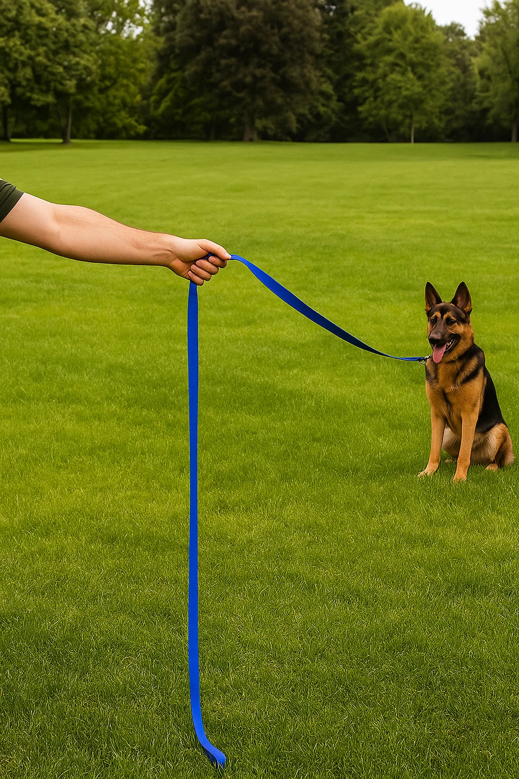 PET Training Leash 15 feet long with strong Hook - 15FT- Blue