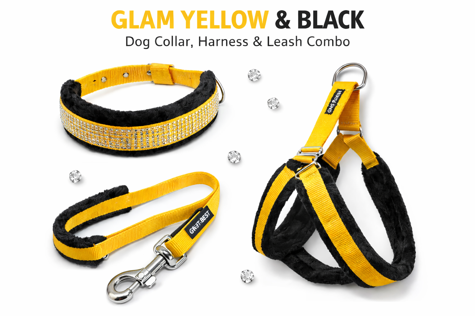 Soft Padded Harness,Collar and Leash