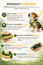 Soft Padded Harness,Collar and Leash