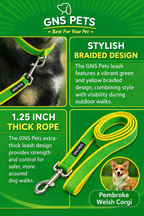 6 Feet Dog Leash - Green