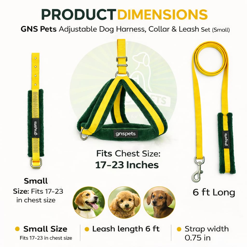 Soft Padded Harness,Collar and Leash