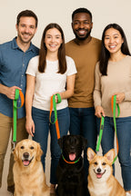 Double webbing Leash- 6 FT Green