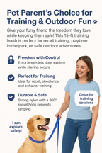 Training Leash 15 -FT - Blue